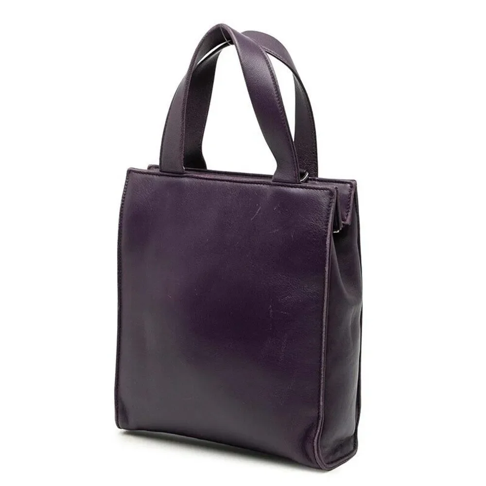 Prada Triangle Logo Tote Bag